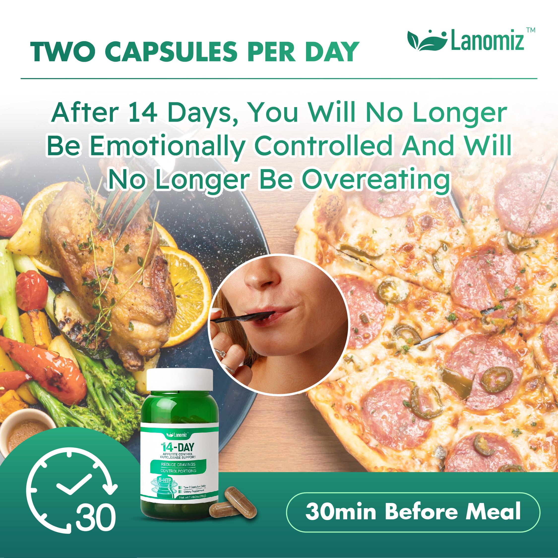 Lanomiz 14-DAY APPETITE CONTROL and GUTCLEANSE SUPPORT