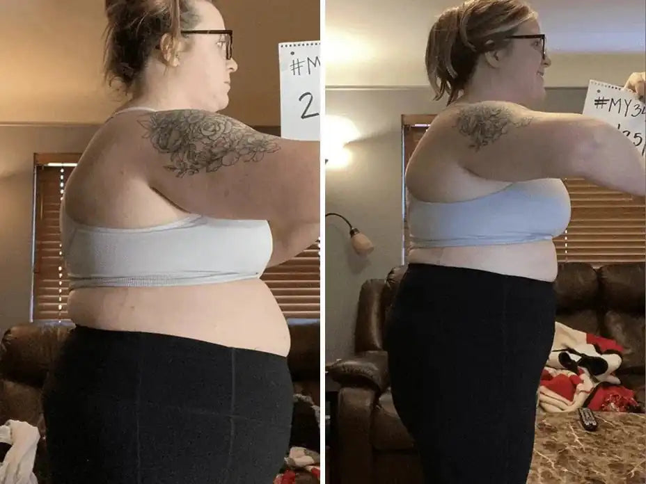 Real before and after weight result image