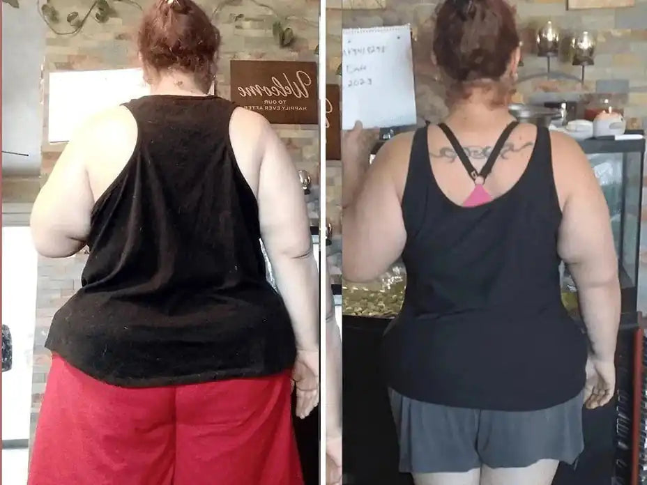 Real before and after weight result image