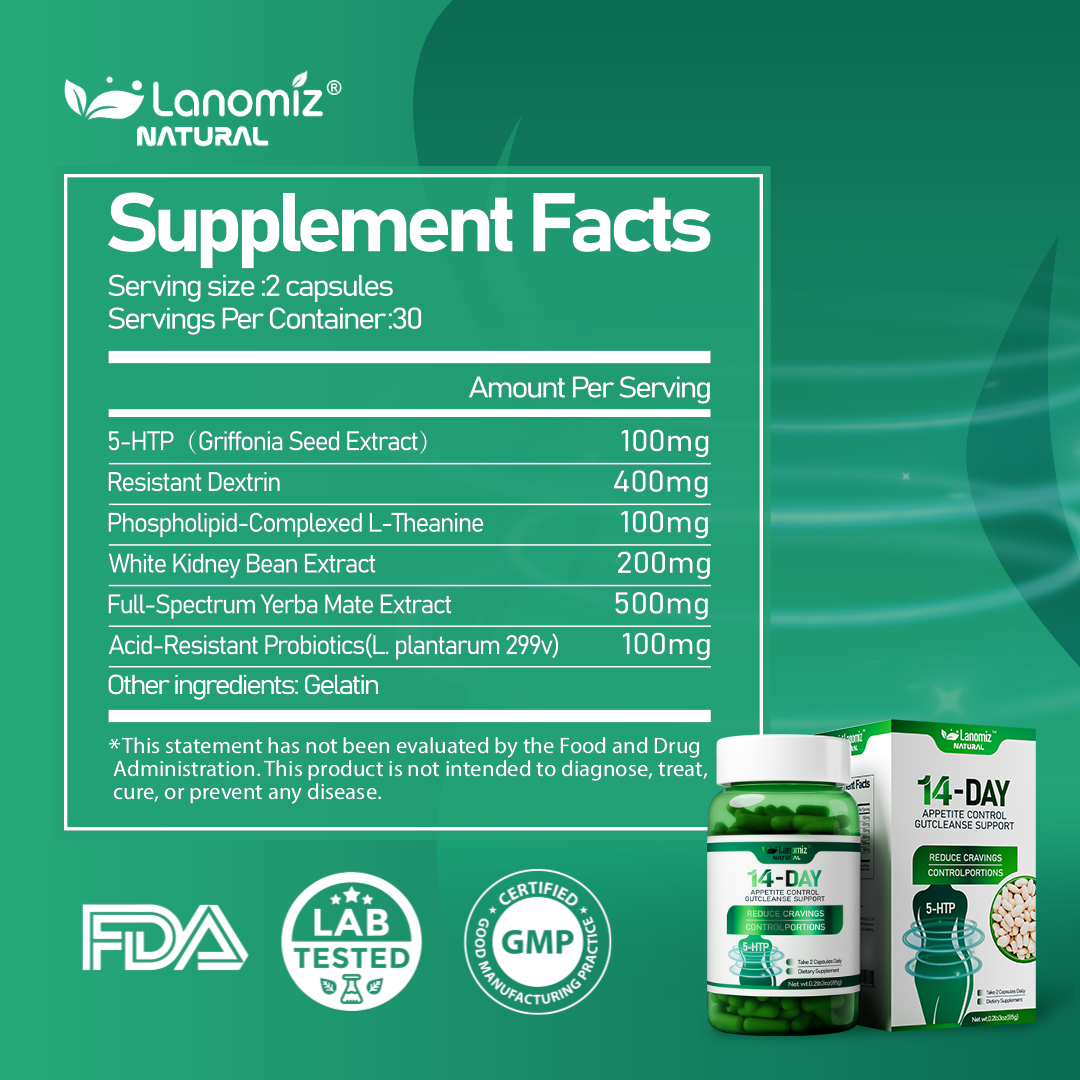Lanomiz supplement facts panel