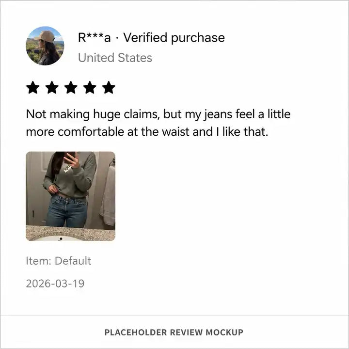 Sarah M. review: zipped them standing up